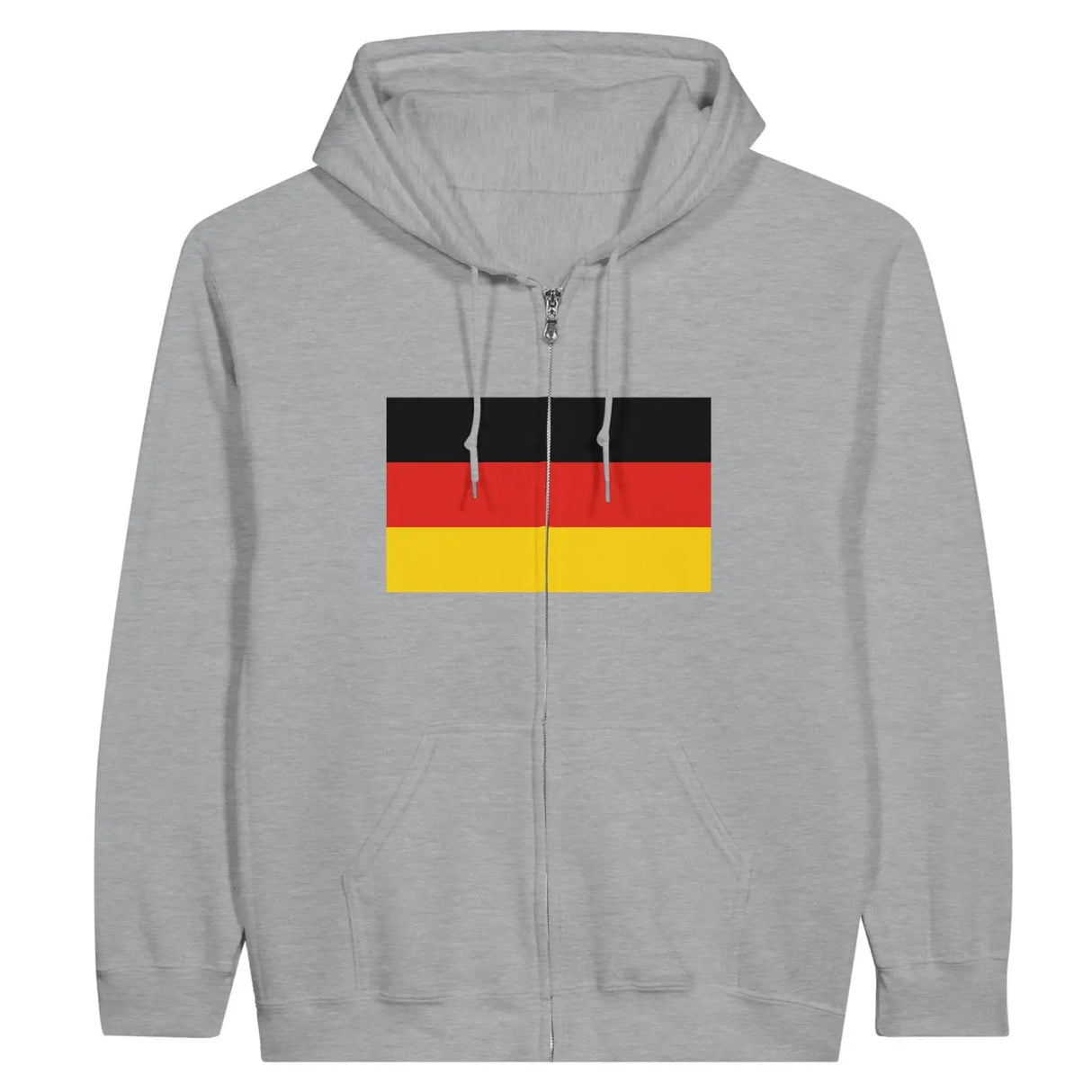 Sweat à capuche drapeau allemagne à fermeture éclair - pixelformaflag