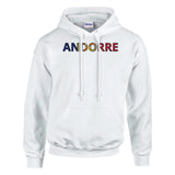 Sweat drapeau andorre en écriture - pixelforma