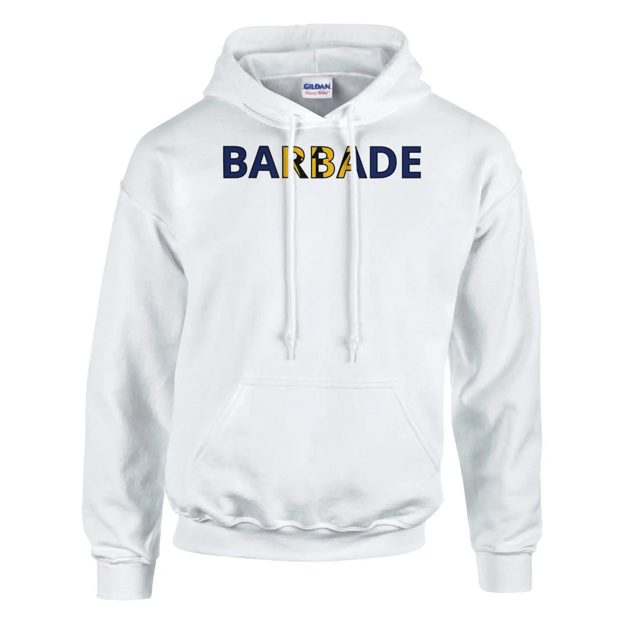 Sweat drapeau barbade en écriture - pixelforma