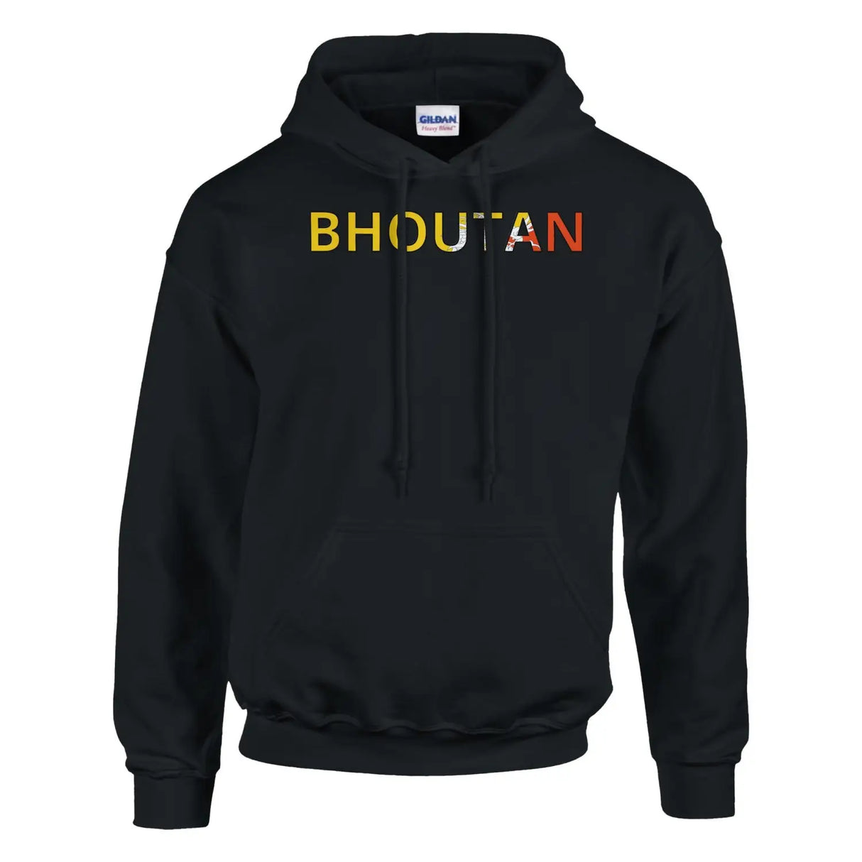 Sweat drapeau bhoutan en écriture - pixelforma