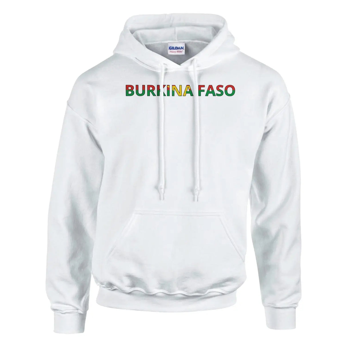 Sweat drapeau burkina faso en écriture - pixelforma