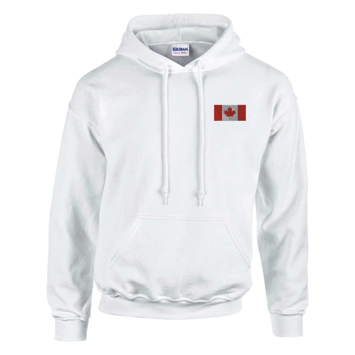 Sweat à capuche drapeau canada coton mélangé brodé