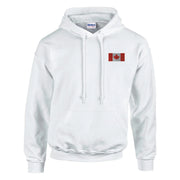 Sweat à capuche drapeau canada coton mélangé brodé