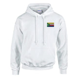 Sweat à capuche drapeau comores coton mélangé brodé