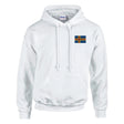 Sweat à capuche drapeau d’åland brodé coton mélangé