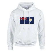 Sweat à capuche drapeau d’anguilla coton mélangé imprimé