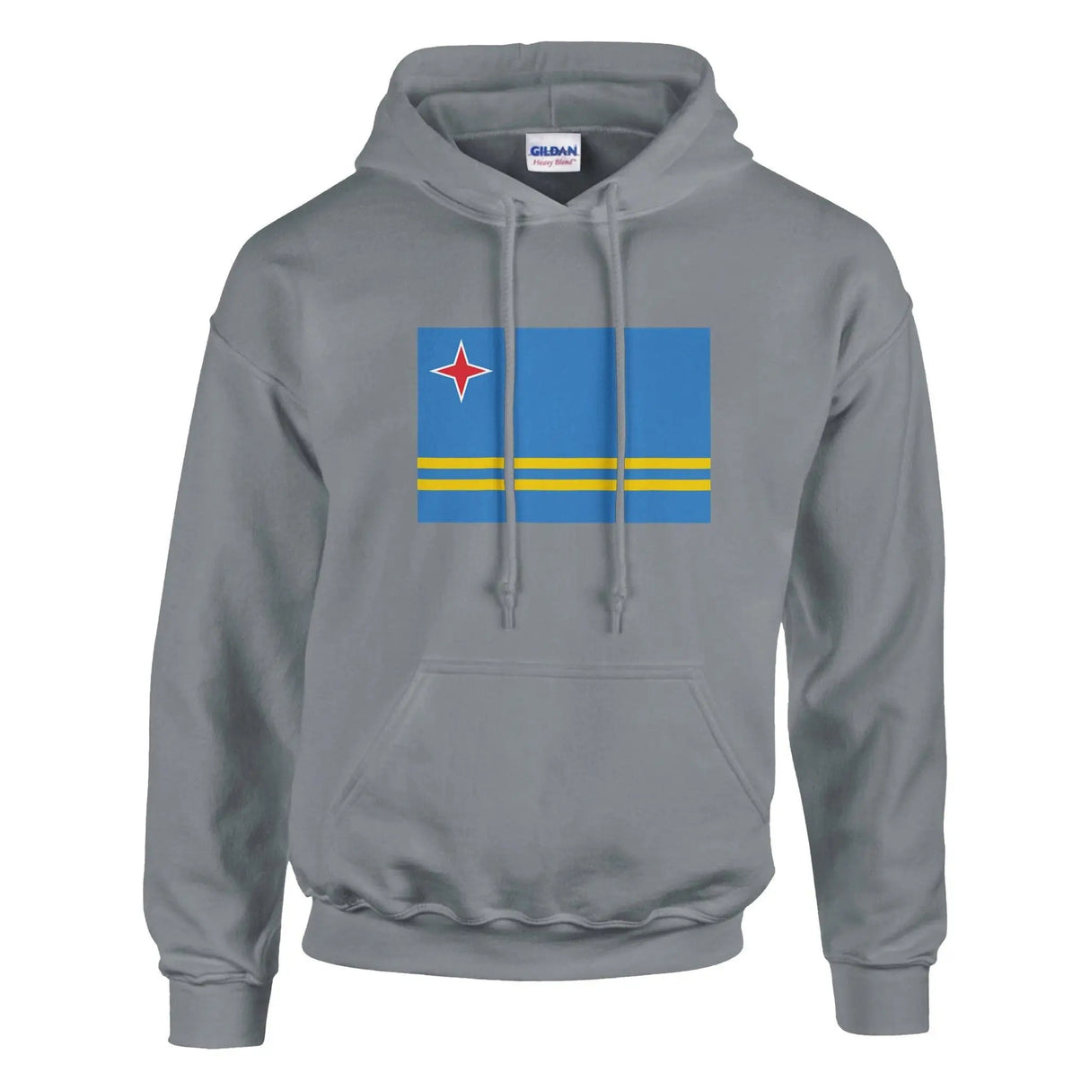 Sweat à capuche drapeau d’aruba coton mélangé broderie