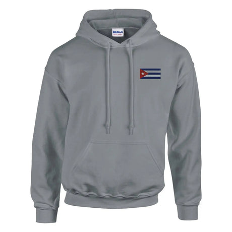 Sweat à capuche drapeau de cuba en broderie - pixelformaflag