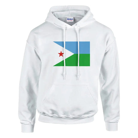 Sweat à capuche Drapeau de Djibouti - Pixelforma 