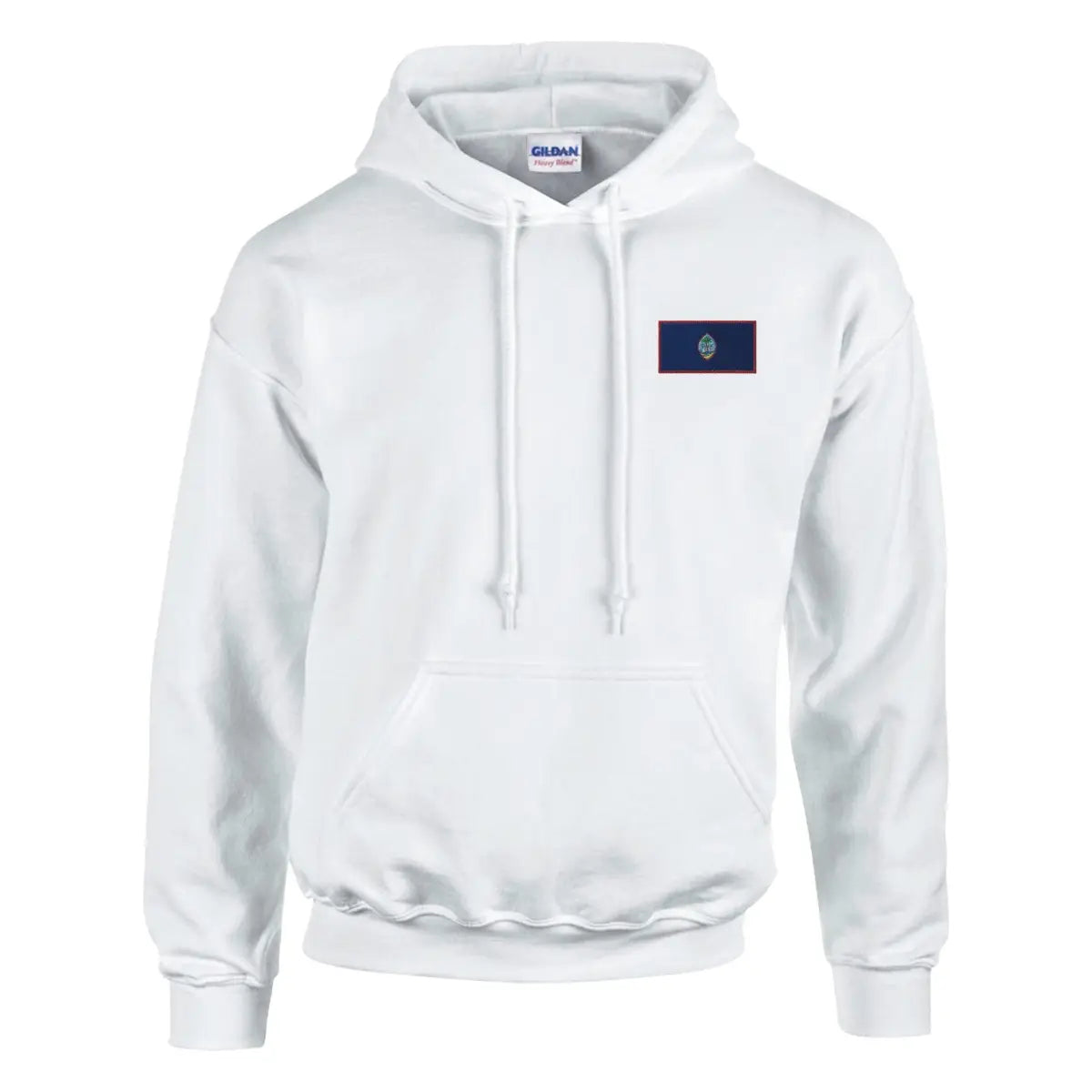 Sweat à capuche Drapeau de Guam en broderie - Pixelforma 