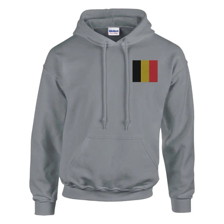 Sweat à capuche Drapeau de la Belgique en broderie - Pixelforma 