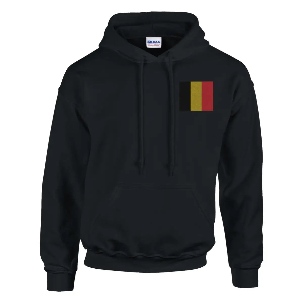 Sweat à capuche Drapeau de la Belgique en broderie - Pixelforma 