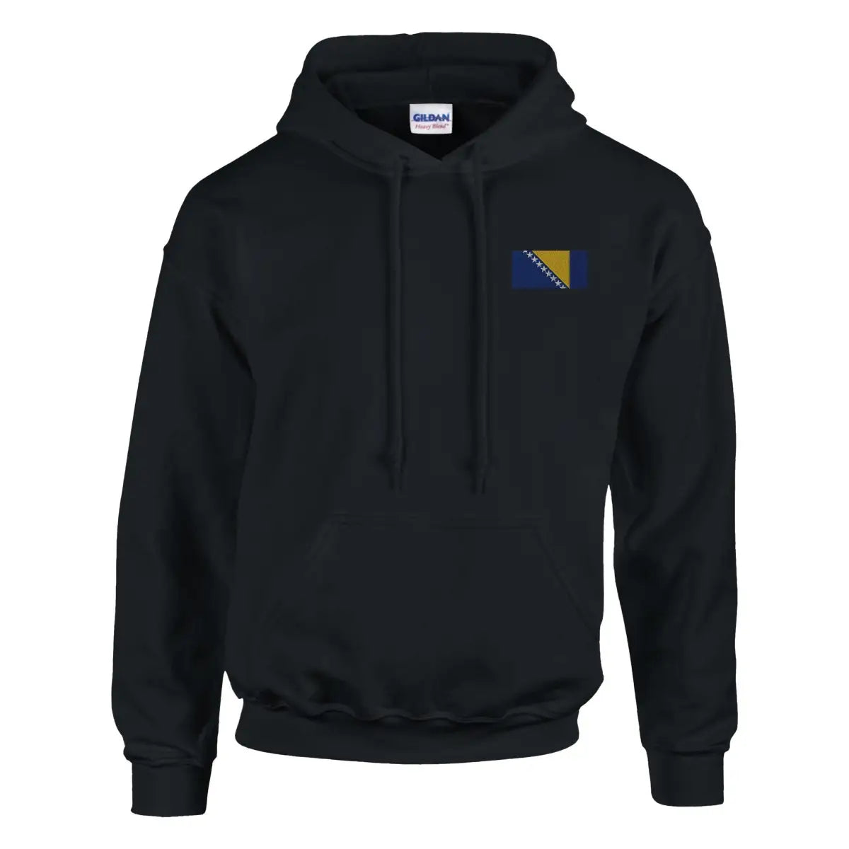 Sweat à capuche Drapeau de la Bosnie-Herzégovine en broderie - Pixelforma 