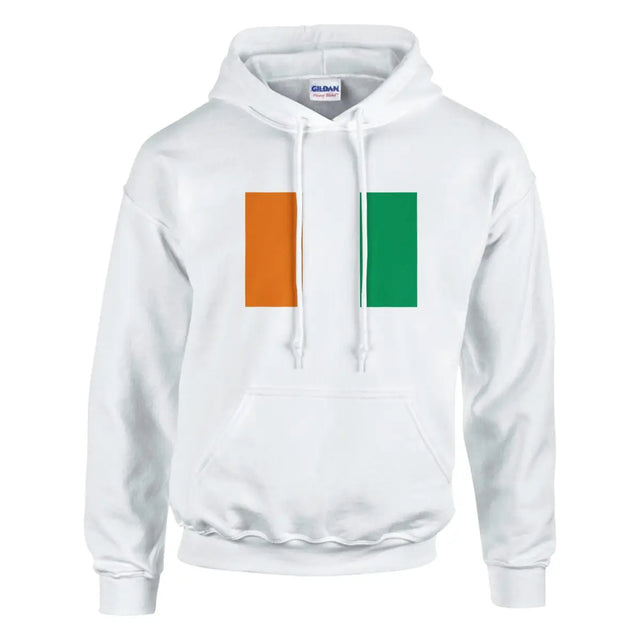 Sweat à capuche Drapeau de la Côte d'Ivoire - Pixelforma 