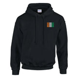 Sweat à capuche Drapeau de la Côte d'Ivoire en broderie - Pixelforma 