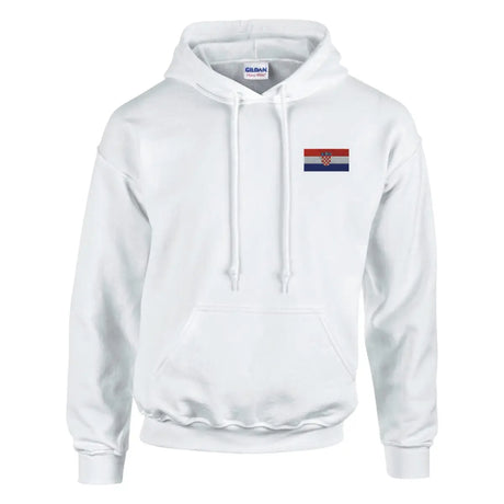 Sweat à capuche Drapeau de la Croatie en broderie - Pixelforma 