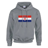 Sweat à capuche Drapeau de la Croatie - Pixelforma 