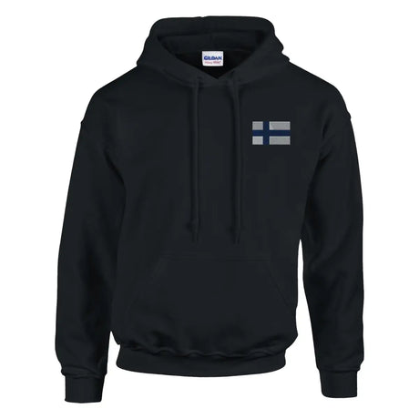 Sweat à capuche Drapeau de la Finlande en broderie - Pixelforma 