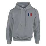 Sweat à capuche Drapeau de la France en broderie - Pixelforma 