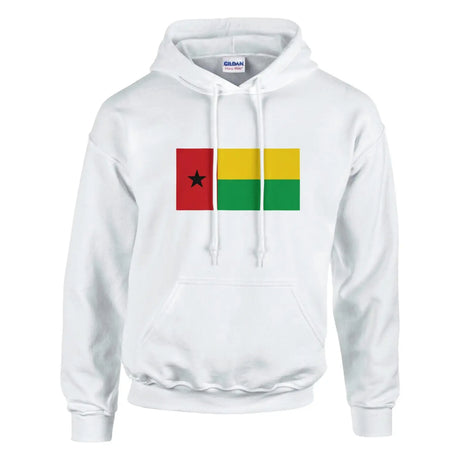 Sweat à capuche drapeau de la guinée-bissau - pixelforma