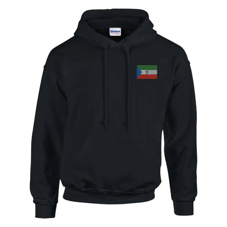 Sweat à capuche Drapeau de la Guinée équatoriale en broderie - Pixelforma 