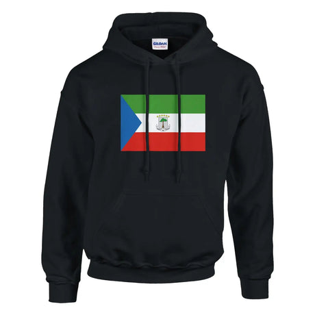 Sweat à capuche drapeau de la guinée équatoriale - pixelforma