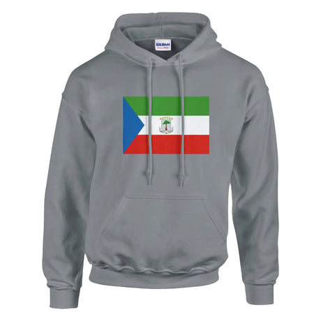 Sweat à capuche drapeau de la guinée équatoriale - pixelforma