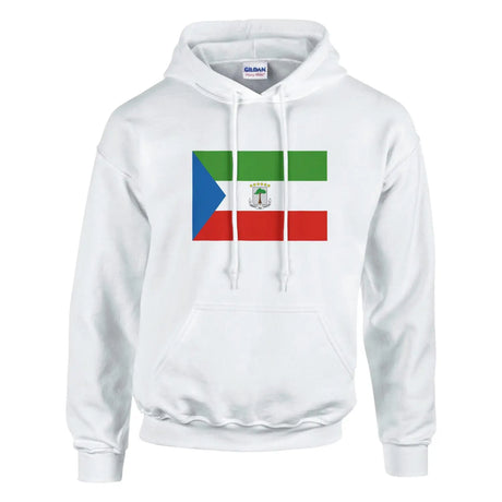 Sweat à capuche drapeau de la guinée équatoriale - pixelforma
