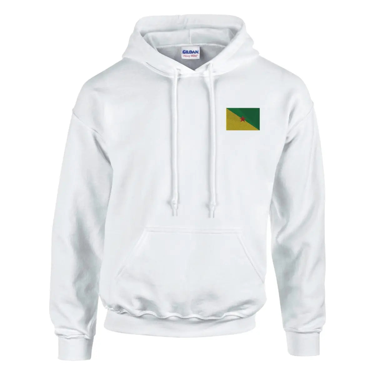 Sweat à capuche Drapeau de la Guyane en broderie - Pixelforma 