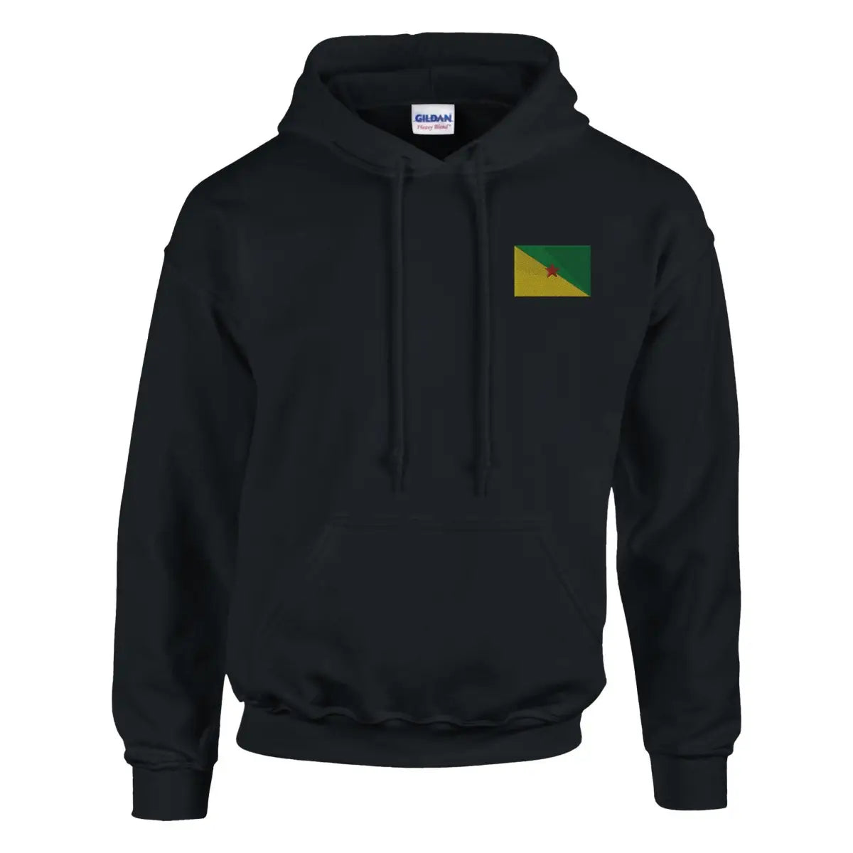 Sweat à capuche Drapeau de la Guyane en broderie - Pixelforma 