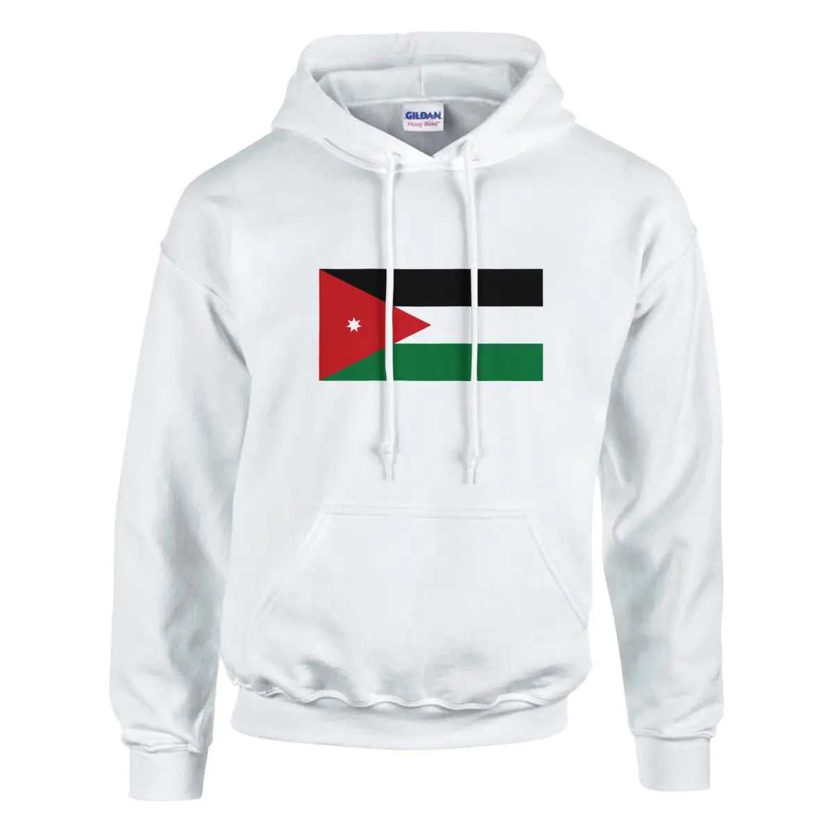 Sweat à capuche Drapeau de la Jordanie - Pixelforma 