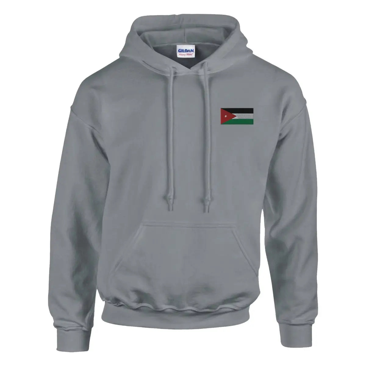 Sweat à capuche Drapeau de la Jordanie en broderie - Pixelforma 