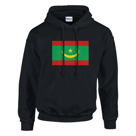 Sweat à capuche drapeau de la mauritanie - pixelformaflag