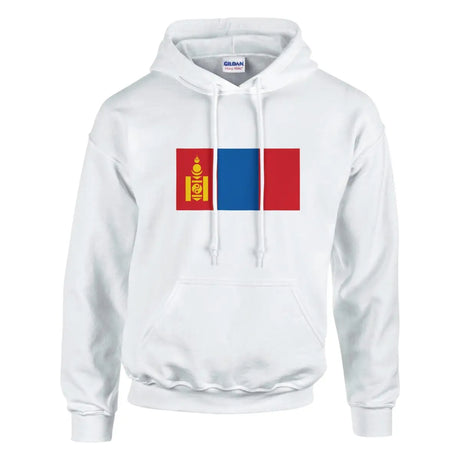 Sweat à capuche Drapeau de la Mongolie - Pixelforma 