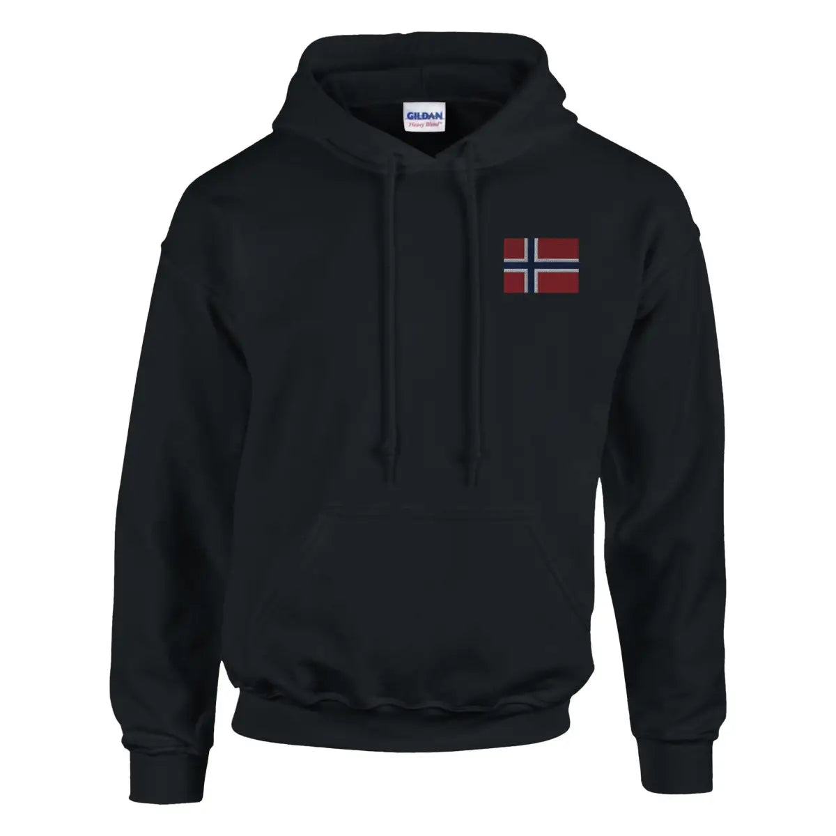 Sweat à capuche drapeau de la norvège en broderie - pixelformaflag
