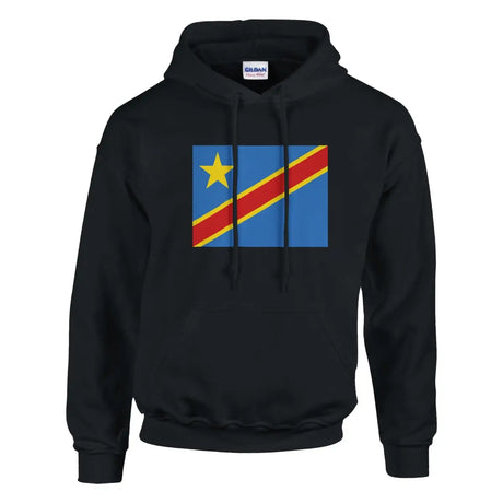 Sweat à capuche Drapeau de la république démocratique du Congo - Pixelforma 