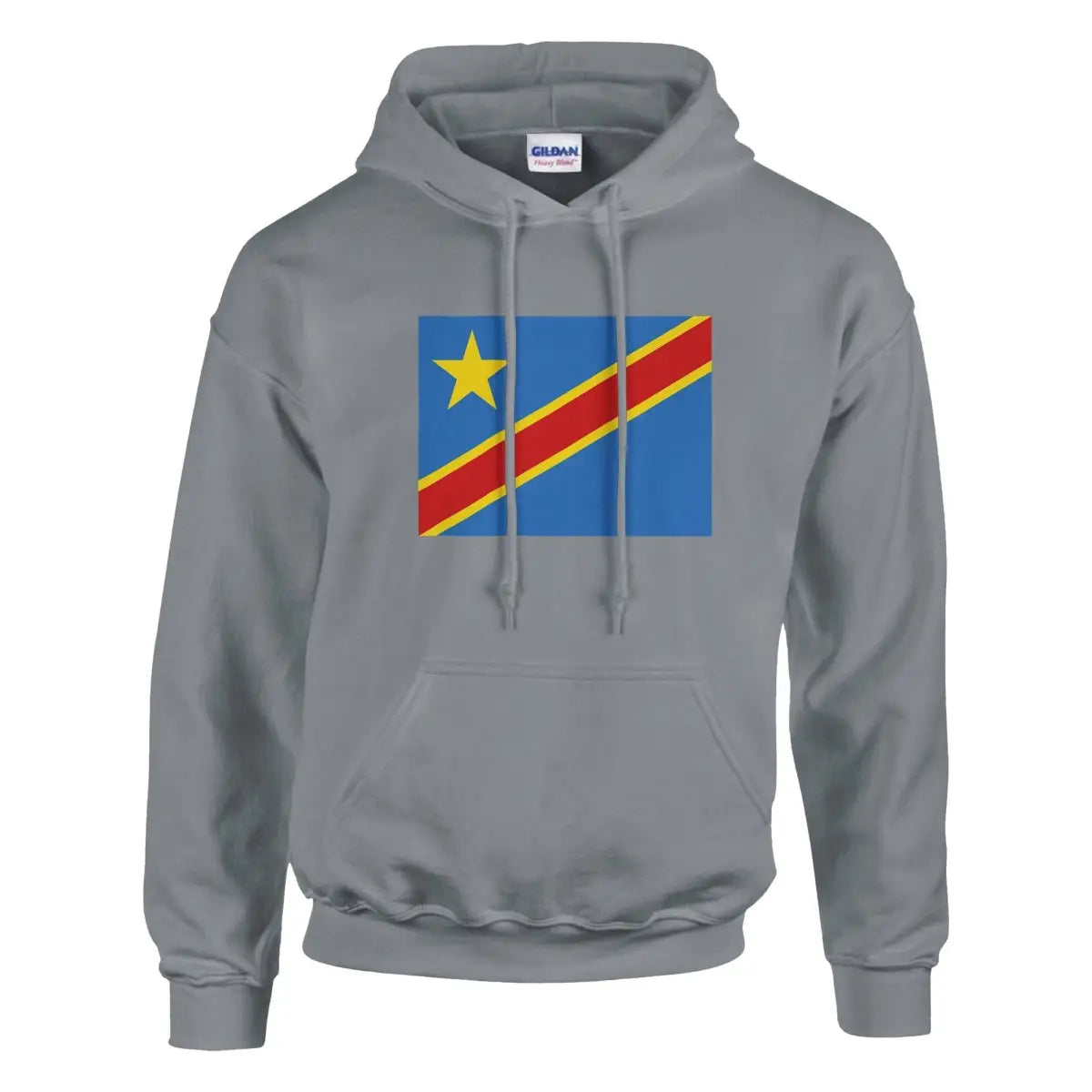 Sweat à capuche Drapeau de la république démocratique du Congo - Pixelforma 