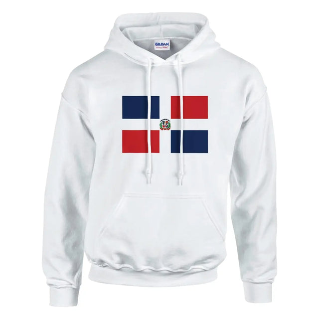 Sweat à capuche Drapeau de la République dominicaine - Pixelforma 