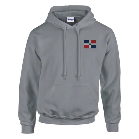 Sweat à capuche Drapeau de la République dominicaine en broderie - Pixelforma 