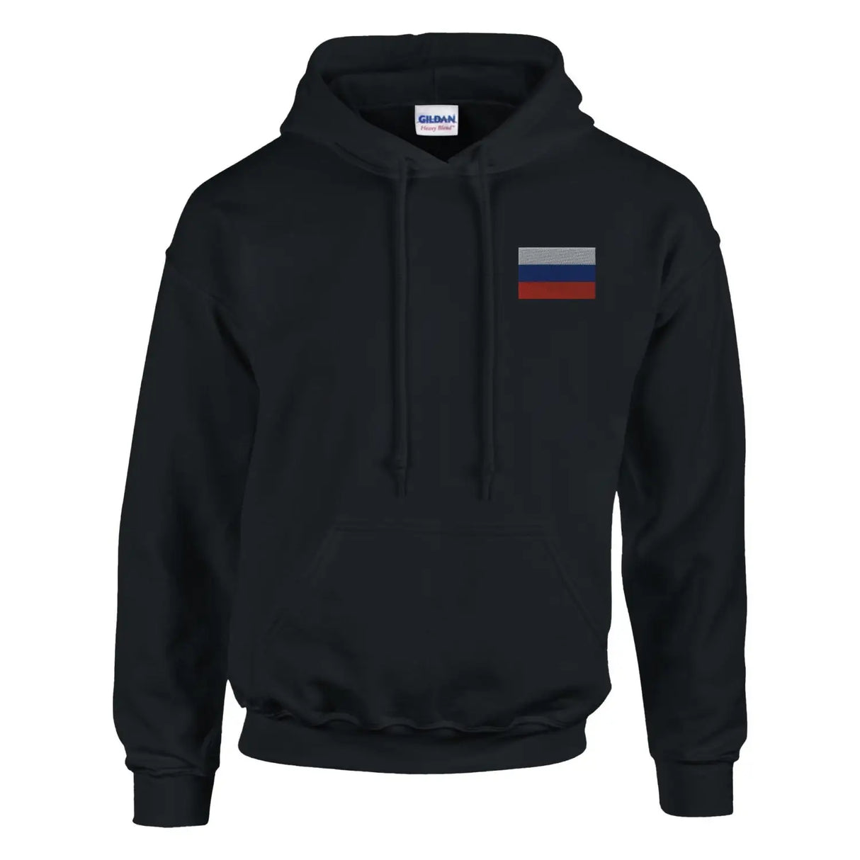 Sweat à capuche drapeau de la russie en broderie - pixelformaflag