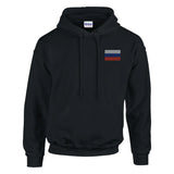 Sweat à capuche drapeau de la russie en broderie - pixelformaflag