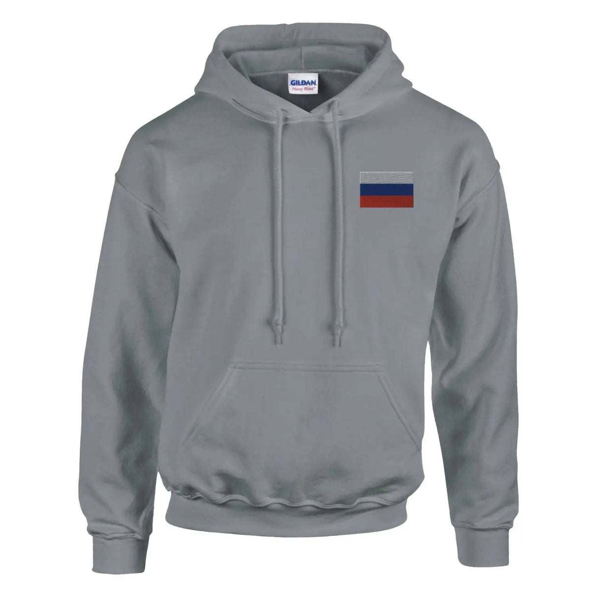 Sweat à capuche drapeau de la russie en broderie - pixelformaflag
