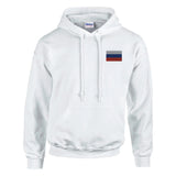 Sweat à capuche drapeau de la russie en broderie - pixelformaflag