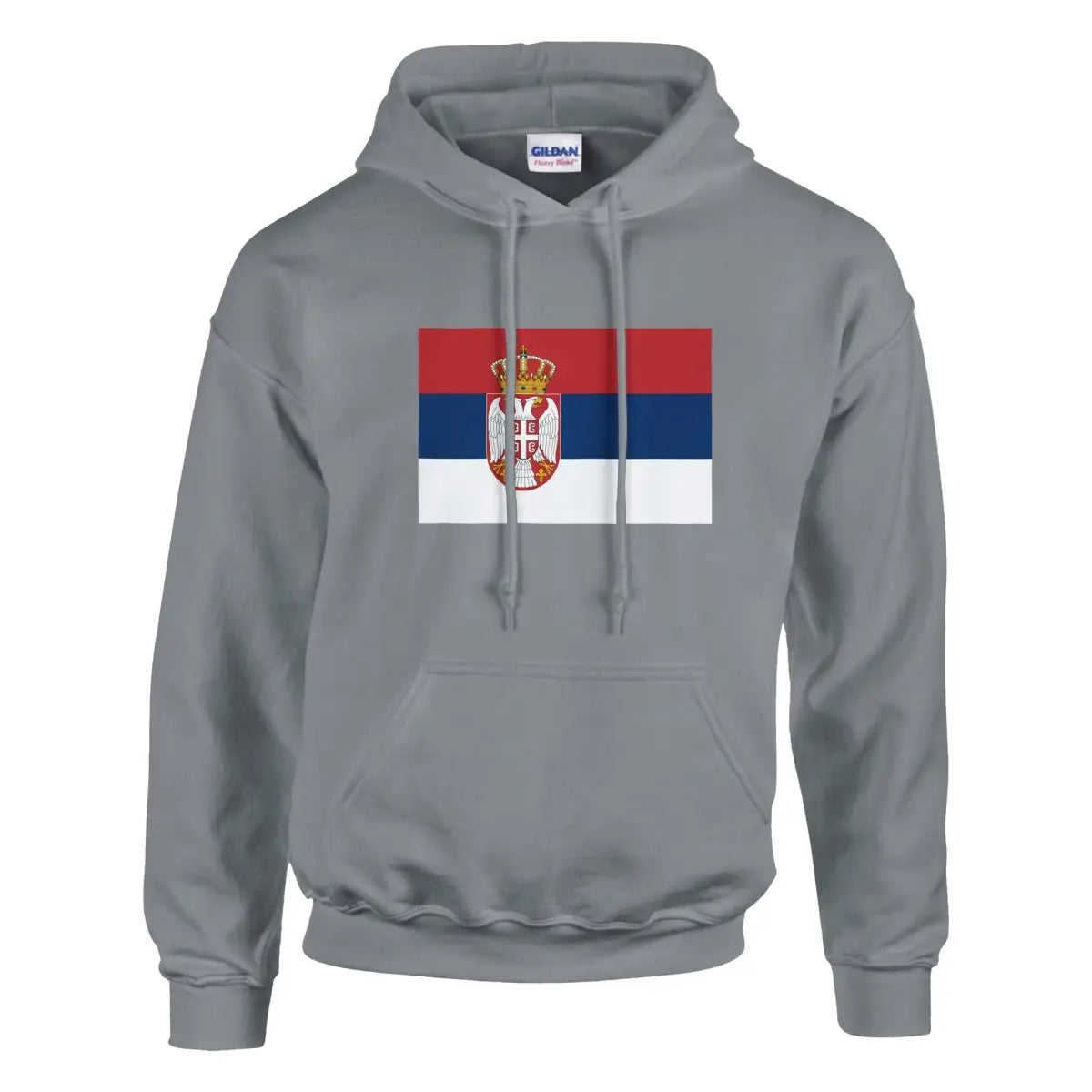 Sweat à capuche Drapeau de la Serbie - Pixelforma 