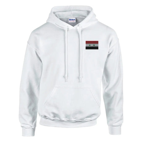 Sweat à capuche drapeau de la syrie en broderie - pixelformaflag