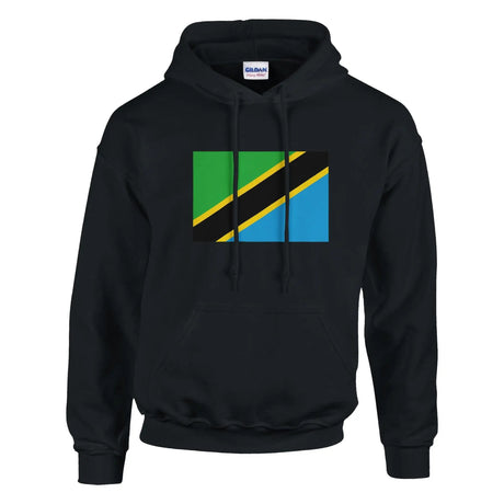 Sweat à capuche drapeau de la tanzanie - pixelformaflag