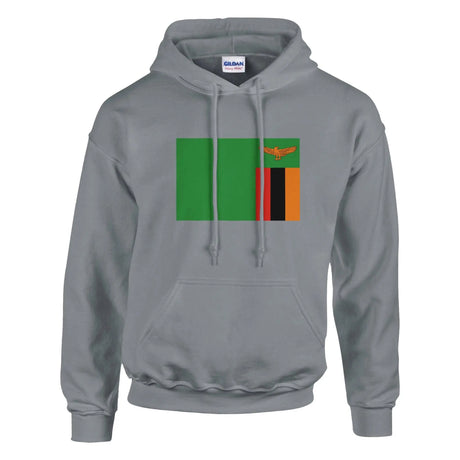 Sweat à capuche drapeau de la zambie - pixelformaflag