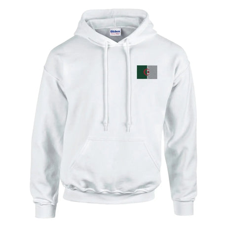 Sweat à capuche drapeau de l’algérie en broderie - pixelformaflag