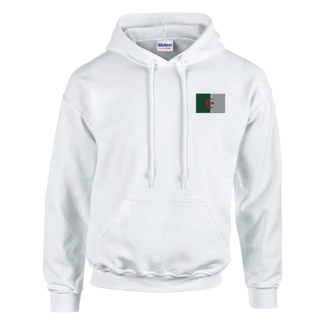 Sweat à capuche drapeau de l’algérie en broderie - pixelformaflag