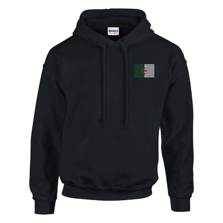 Sweat à capuche drapeau de l’algérie en broderie - pixelformaflag